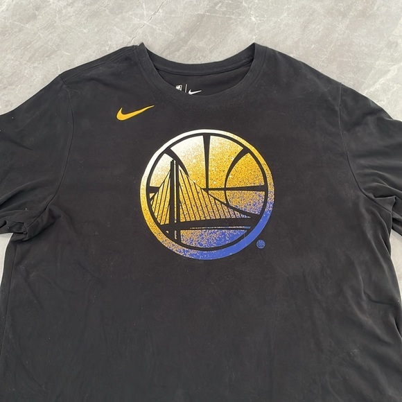 Men’s The Nike Tee NBA Golden State Warriors Dri-Fit Long Sleeve Shirt XL - Picture 2 of 15